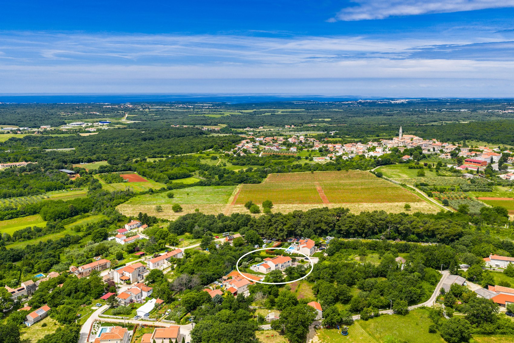 Istrian countryside around Villa Babudri